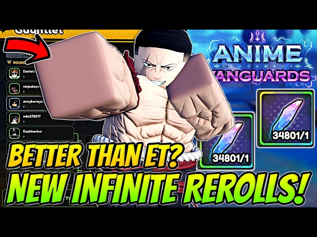 The *NEW* Best Infinite Rerolls Method In Anime Vanguards!