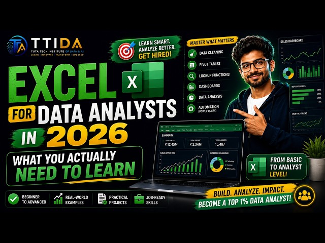 Don't Learn All of Excel! Learn These Skills for Data Analysis | TTIDA