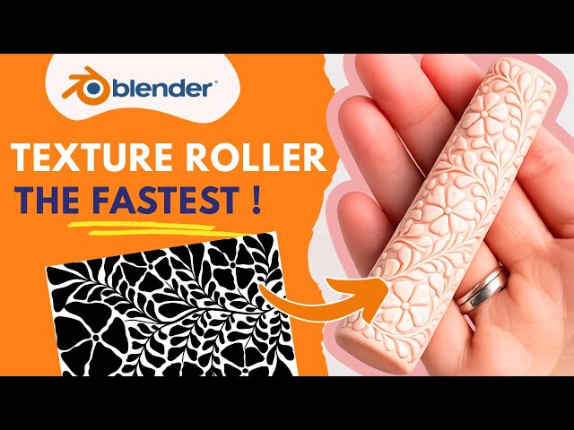 Texture Roller in 2026 Blender 3D Tutorial: The Fastest Way to Make Polymer Clay Roller