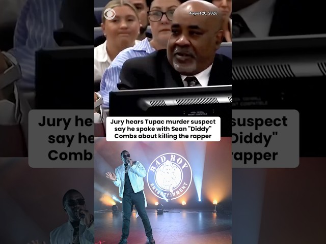 Jury hears Tupac murder suspect say he spoke to Sean "Diddy" Combs about killing the rapper #shorts