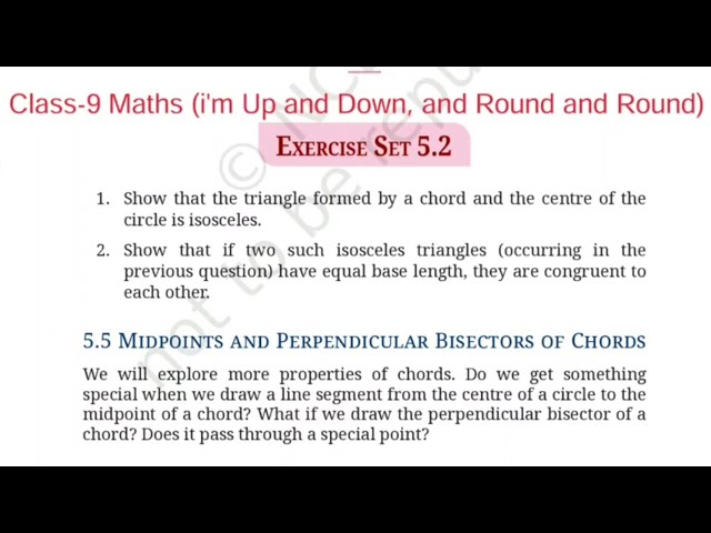 Exercise Set 5.2 / I'm Up and Down and Round and Round/ Class-9 Maths NCERT Chapter-5 