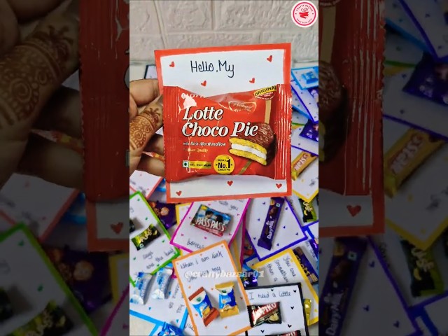 handmade cards for your loved ones🍫✨️l easy handmade cards#shorts#ytshorts #trending #handmade #gift