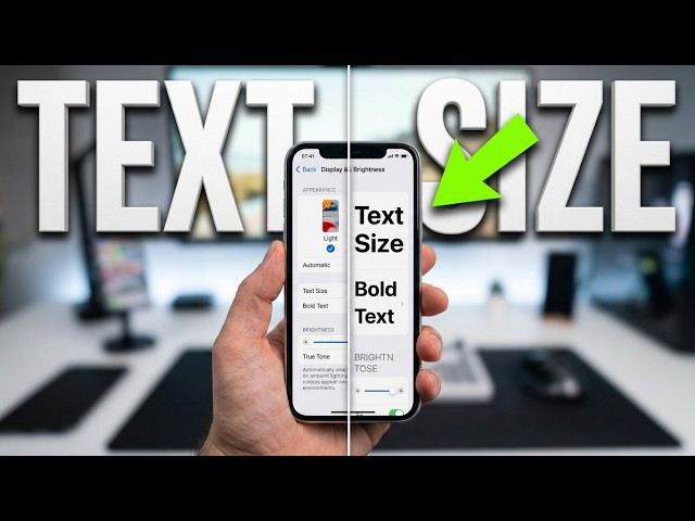 How to Adjust Text Size on iPhone