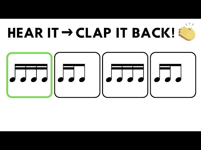 Rhythm Clap Along (16th Notes) • Beginner Level 1 to 3