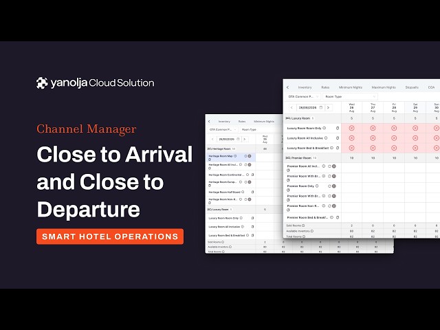 Control Arrivals and Departures with YCS Channel Manager | COA and COD