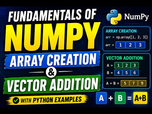 NumPy Arrays & Vector Addition Made Easy