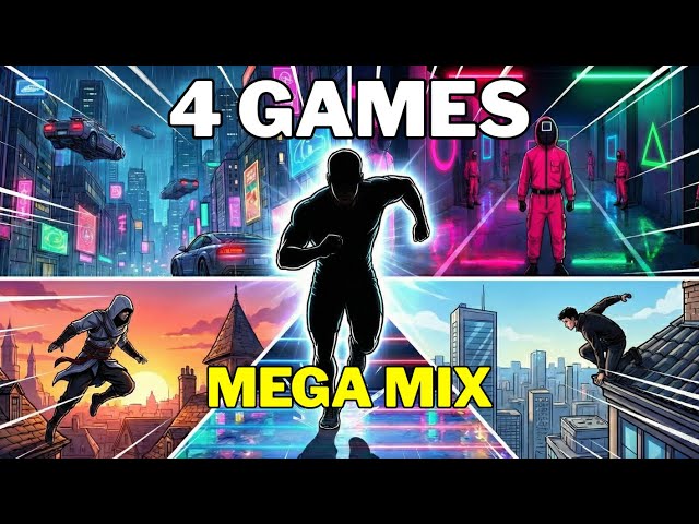4-in-1 ACTION RUN 🚀 Interactive Fitness Game | Dodge, Jump & Run Marathon | 17 MIN WORKOUT ⚡️