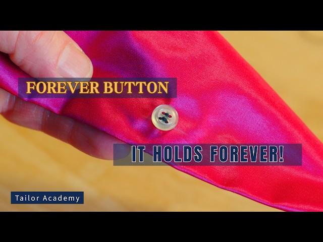 Forever Button: It holds forever! #sewing #sewingtutorial