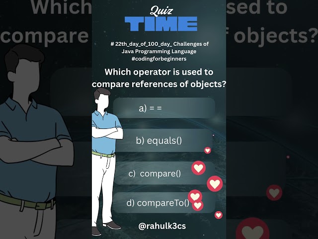 #22th_day_of_100_day_ Challenges of Java Programming Language #codingforbeginners