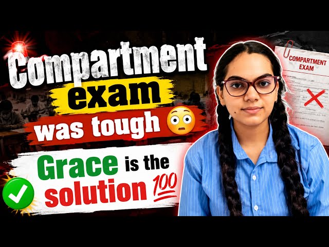 😳Compartment exam was so tough💔 *GRACE MARKS *#cbse #exam #class12