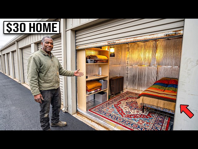 Homeless Man Found a Storage Unit So Cheap He Turned It Into a Fully Heated Home for $30