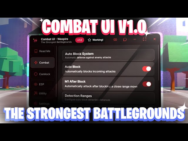 🔥 AUTO BLOCK V1 - TSBG | STRONGEST BATTLEGROUNDS GUI SCRIPT 🎉​ SHOWCASE - PASTEBIN