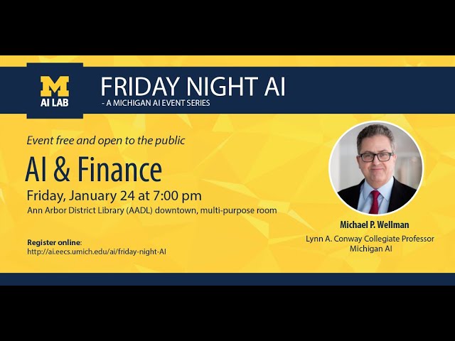 Friday Night AI: AI and Finance
