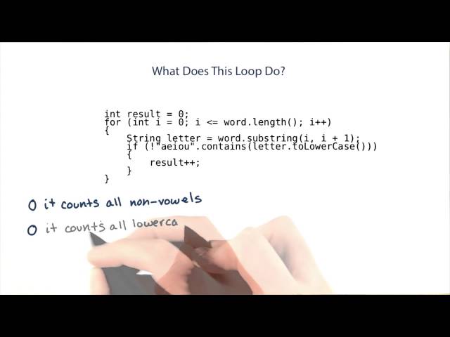 What Does this Loop Do with Word? - Intro to Java Programming