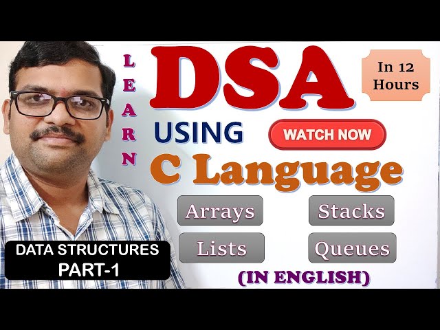 Linear Data Structures Using C 💻 || Course for Beginners || Arrays, Lists, Stacks, Queues Explained