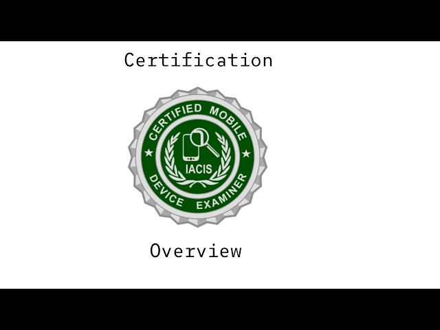 Mobile Forensics Certification Overview: ICMDE