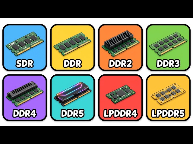 Every Type of RAM Explained for Beginners in 13 Minutes!