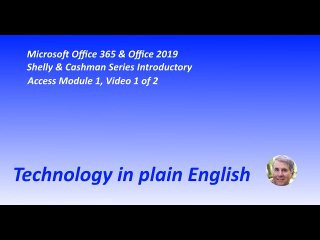 Access Module 1, Video 1 of 2
