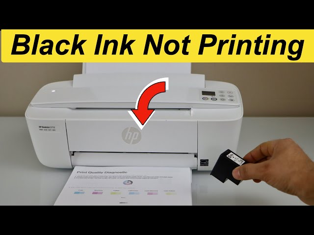 HP DeskJet 3700 Not Printing Black Ink- 2 Easy Steps To Fix !!