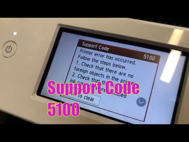 Canon Support Code 5100: fix CR motor wiring error for PIXMA Printers Error 5100