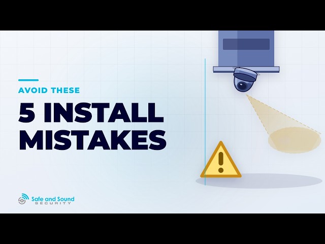 5 Commercial Security Camera Installation Mistakes (And How to Avoid Them)