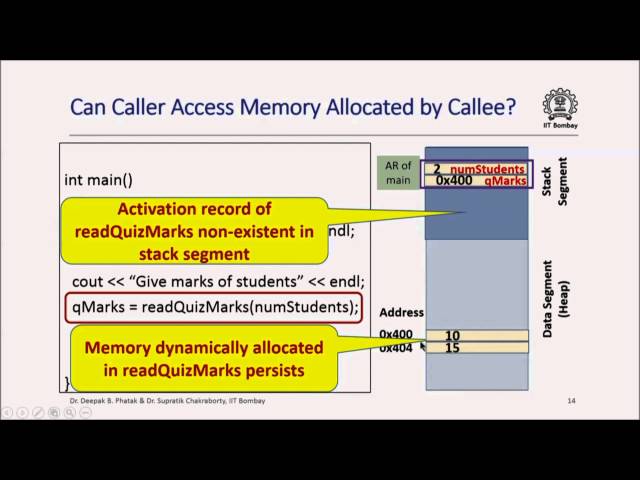 CS101x S433B Pointers and Dynamic Memory Part 2 IIT Bombay Hindi