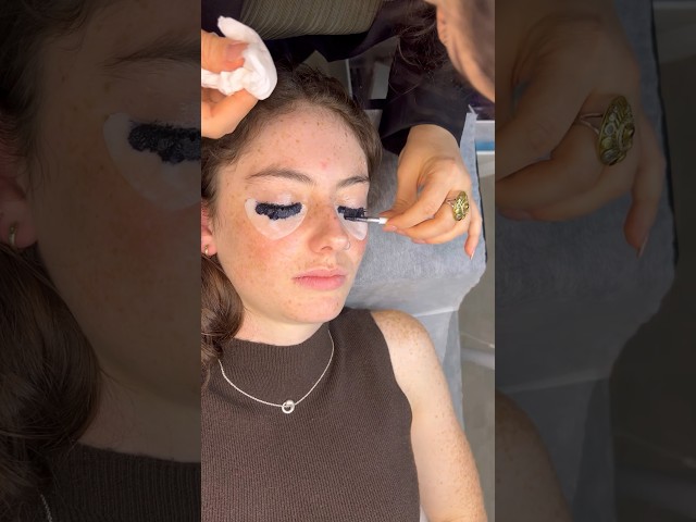 Lash Tint process #lashliftandtint #lashes #lashtint #beauty
