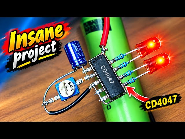 Insane CD4047 Project! 🔥 Amazing DIY Electronics Circuit
