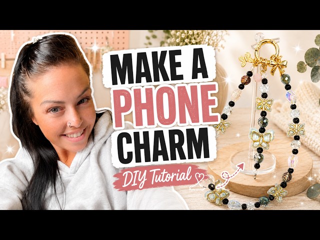 How to Make a Beaded Phone Charm ✨ Easy DIY Tutorial