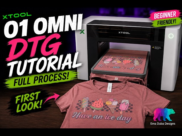 xTool O1 Omni UV Printer - Full DTG Tutorial!