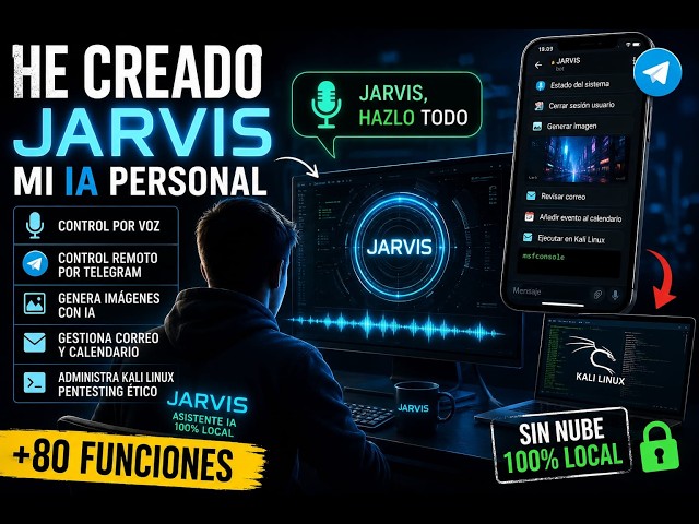Construí mi propio JARVIS en Python — Asistente de IA local con +80 funciones
