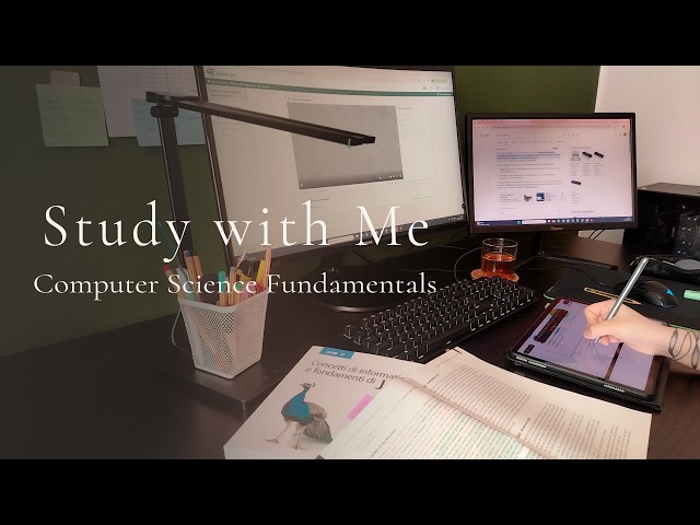 3 hours study with me | 50/10 pomodoro + timer ⏲️​ | raining and fire sound for concentration