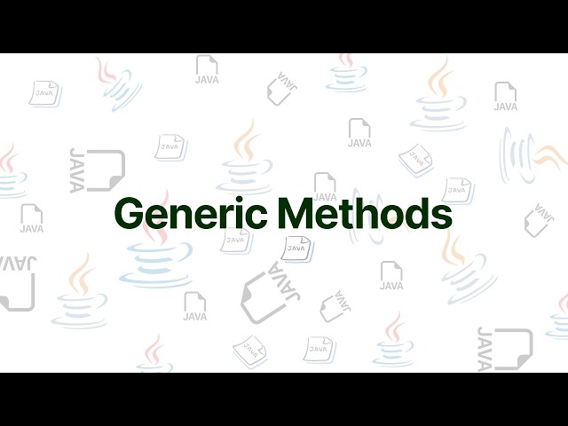 CMP 175 Java Unit 8.3 | Generic Methods Explained