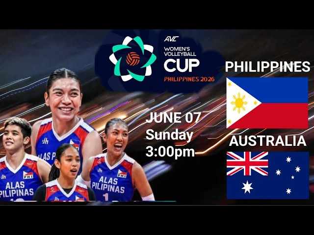 PHILIPPINES vs AUSTRALIA I AVC WOMEN'S VOLLEYBALL CUP 2026    I PLAY-BY-PLAY REACTIONS