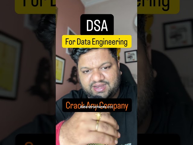 100 DSA Questions For Data Engineers | Crack Any Company #shorts