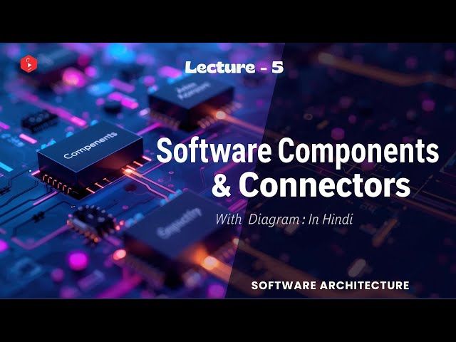 Software Components & Connectors Explained in Hindi | Software Architecture | Easy Explanation