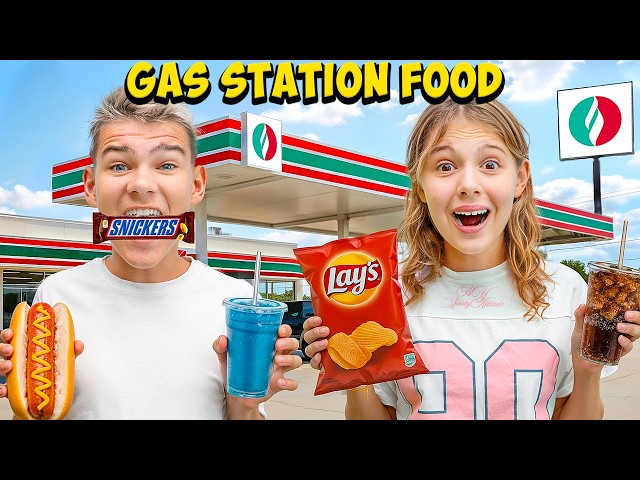 Eating ONLY GAS STATION Food for 24 HOURS!