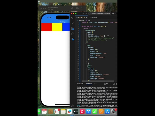 Master React Native Layouts with Flexbox in 60 Seconds | flexDirection, justifyContent, alignItems