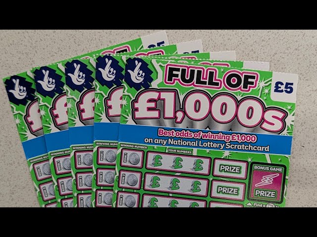 £25 of the Brand New Full of £1,000s UK Allwyn National Lottery Scratch Cards