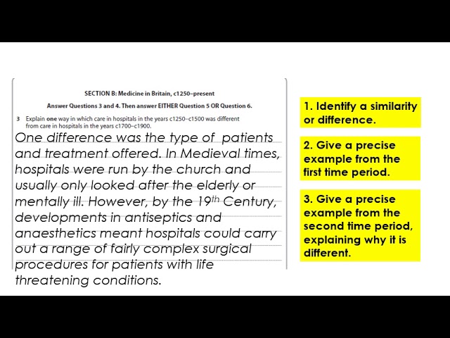 Edexcel GCSE History: Medicine in Britain walkthrough