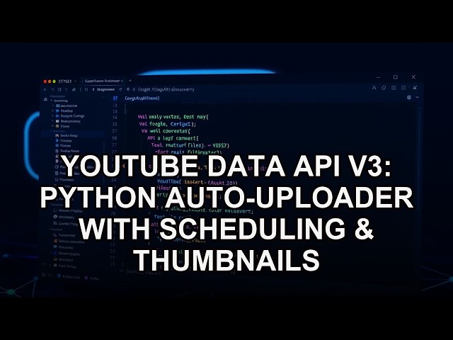 YouTube Data API v3: Python Auto-Uploader with Scheduling & Thumbnails