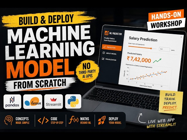 Build and Deploy a Predictive ML Web App in Python | Scikit-Learn & Streamlit Full Masterclass.