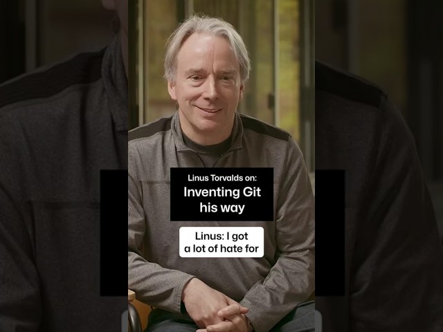 Linus Torvalds on the early "hate" for Git's interface