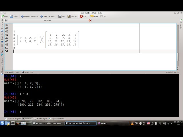 Python 3 Tutorial - 2D Data