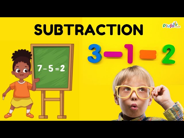 Subtraction - Basic Maths videos for Kids || Learn How to Subtract with Plufo.com
