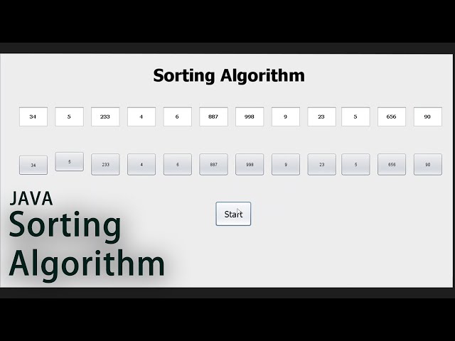 java sorting algorithm