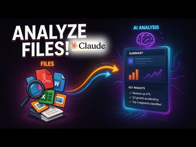 How to Analyze Files in Claude AI | Analyze PDFs, Word, Excel & More