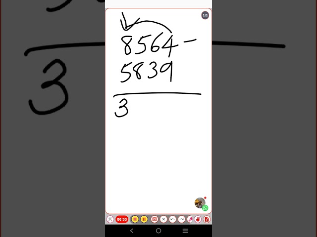 How to Subtract without borrow 😱#mathematics #mathematics_facts #mathematicsvideo