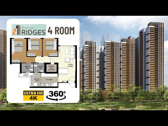 Bishan Ridges 4-room Virtual Tour | 2020 Nov Bishan BTO | VR 360 4K
