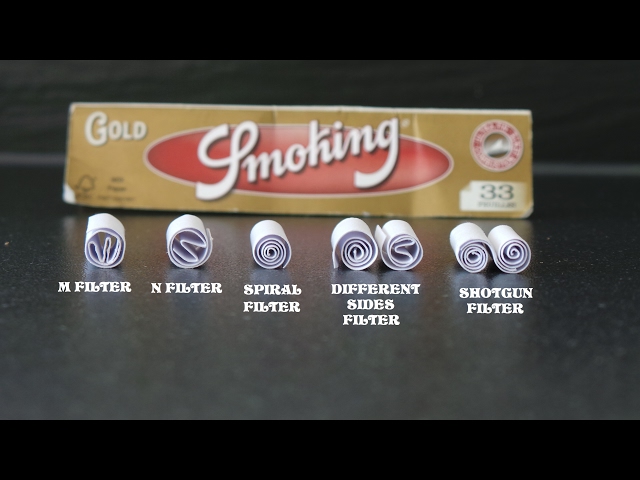 How to make a Filtertip - DIFFERENT filter tips (Am$terdamWeedboys)